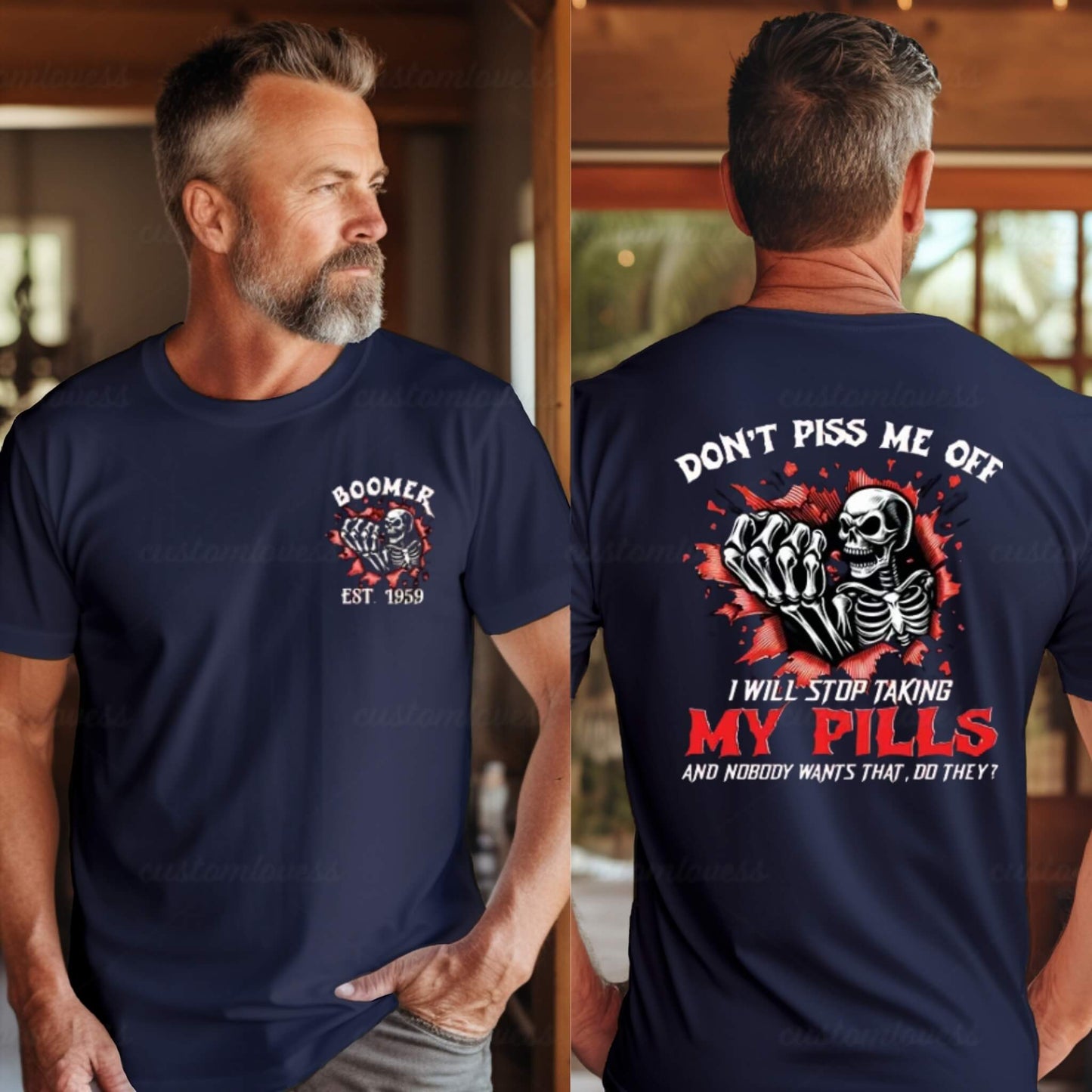 Custom Year Don't piss me off Boomer T-shirt