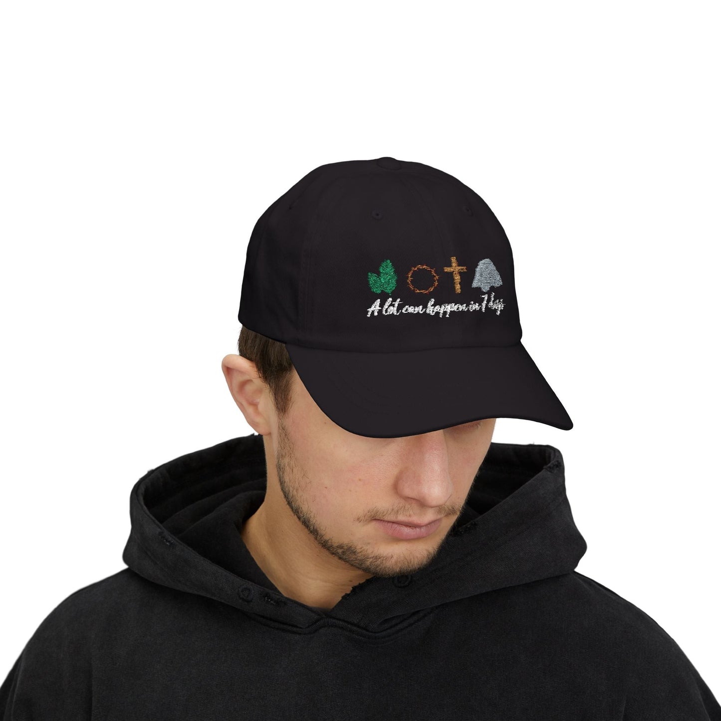A lot Can Happen in 7 Days - Easter themed Ballcap