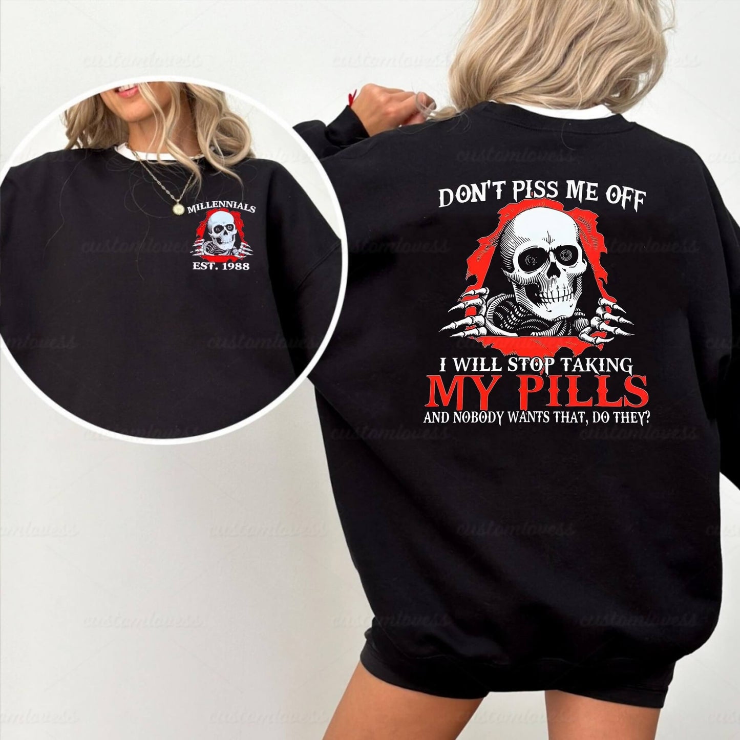 Custom Don't piss me off T-shirt