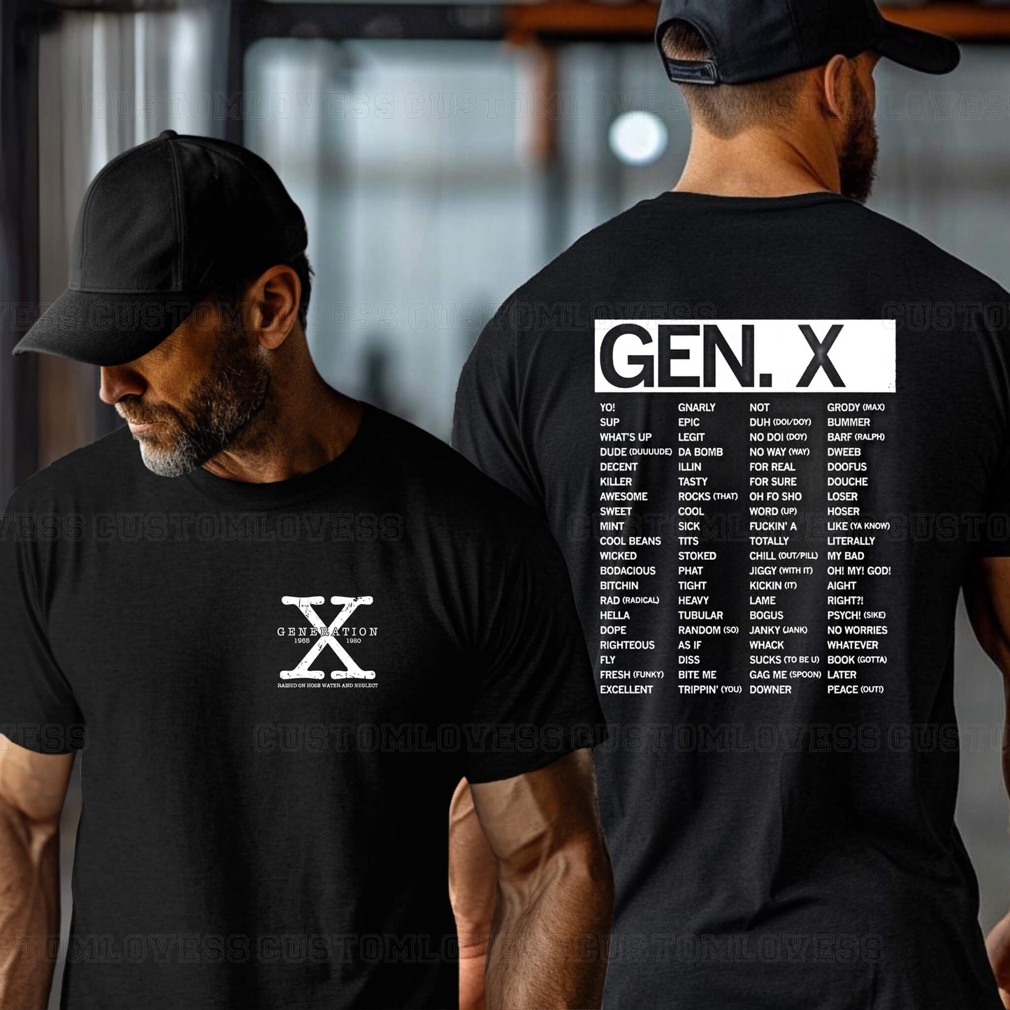 Custom Words of Gen X T-Shirt