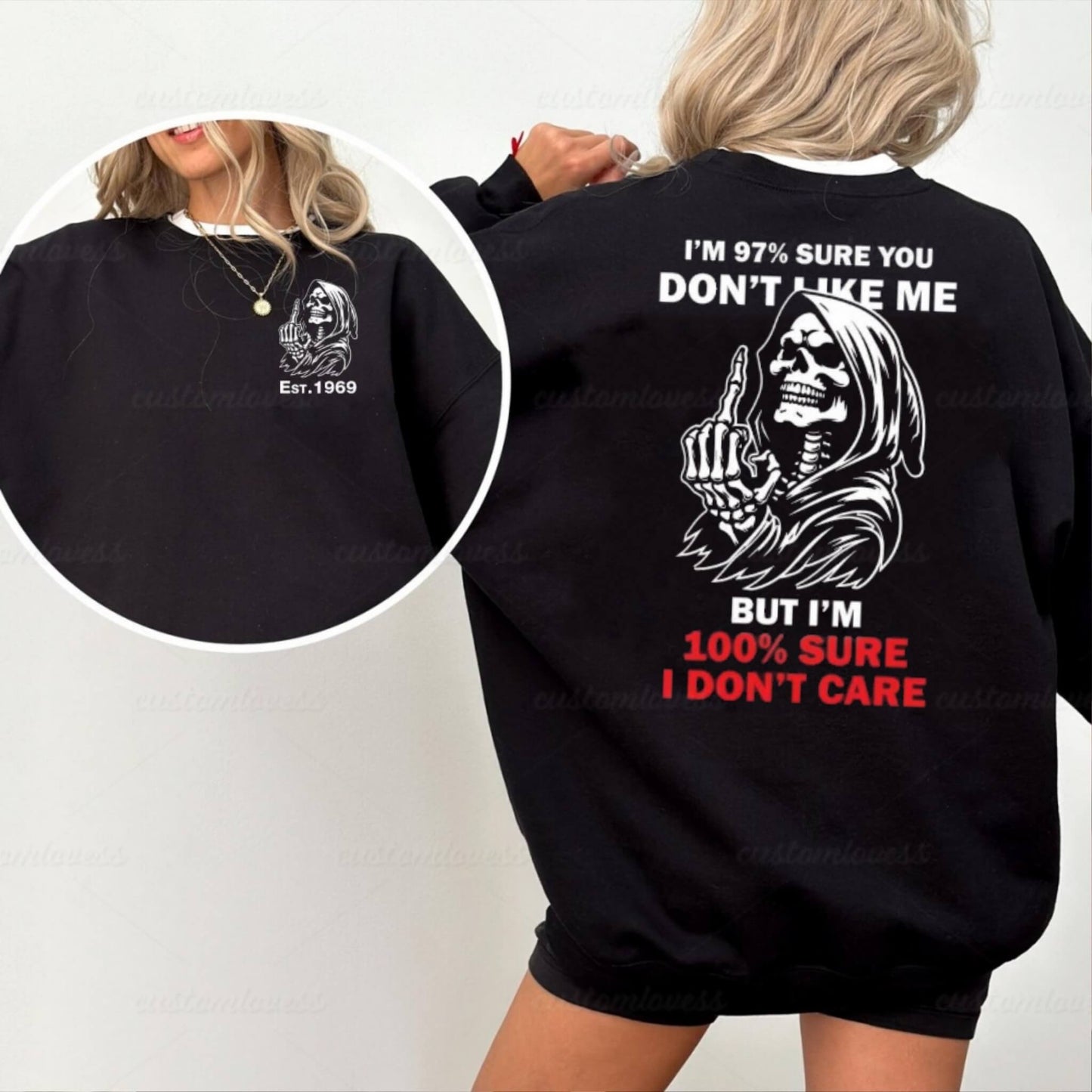 Custom 100% Sure I Don’t Care Shirt