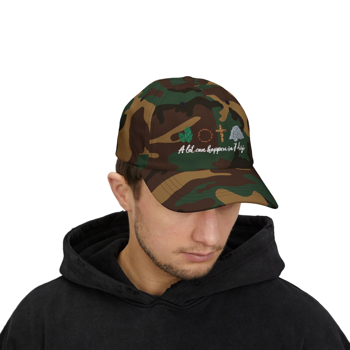 A lot Can Happen in 7 Days - Easter themed Ballcap
