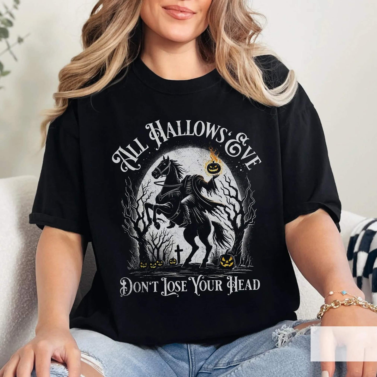 All Hallows Eve Dont Lose Your Head T-Shirt