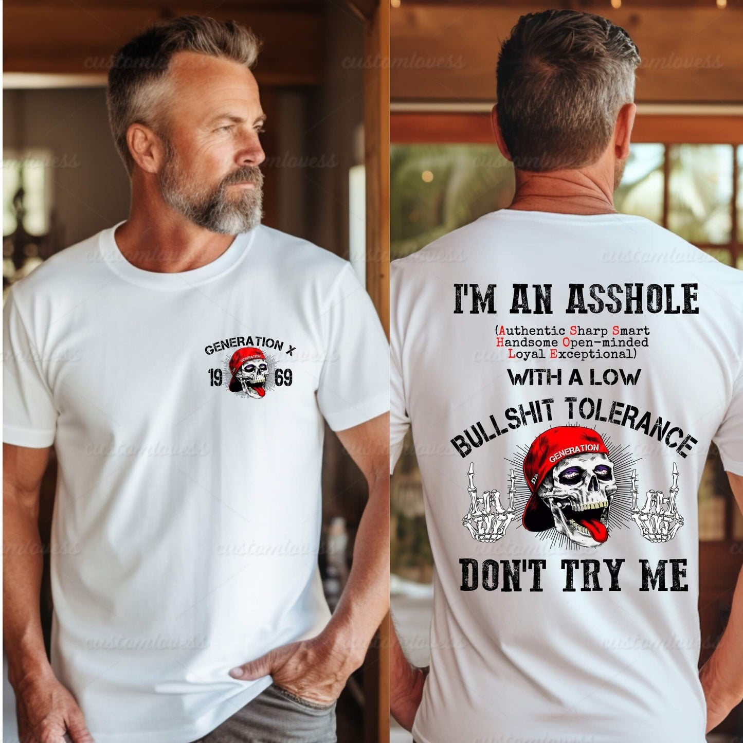 Custom I'M AN ASSHOLE Men T-shirt