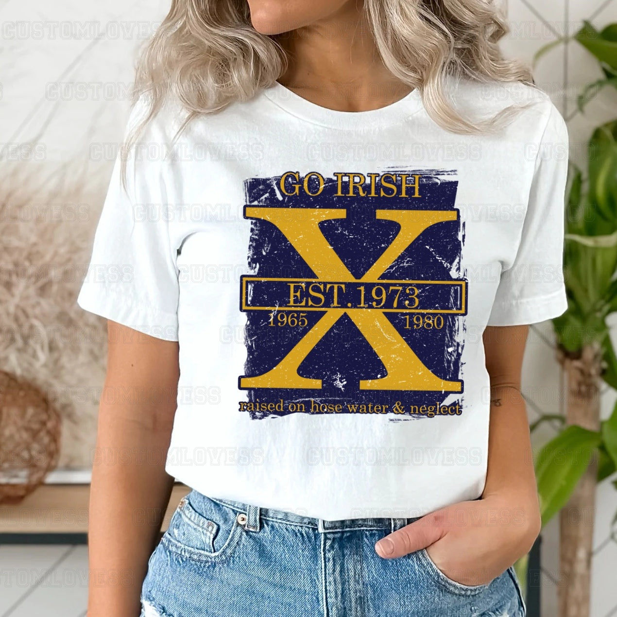 Custom Year Gen X Football Team T-Shirt