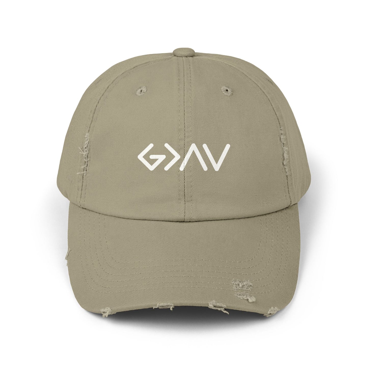 Distressed Cap - God is Greater than the Highs and the Lows