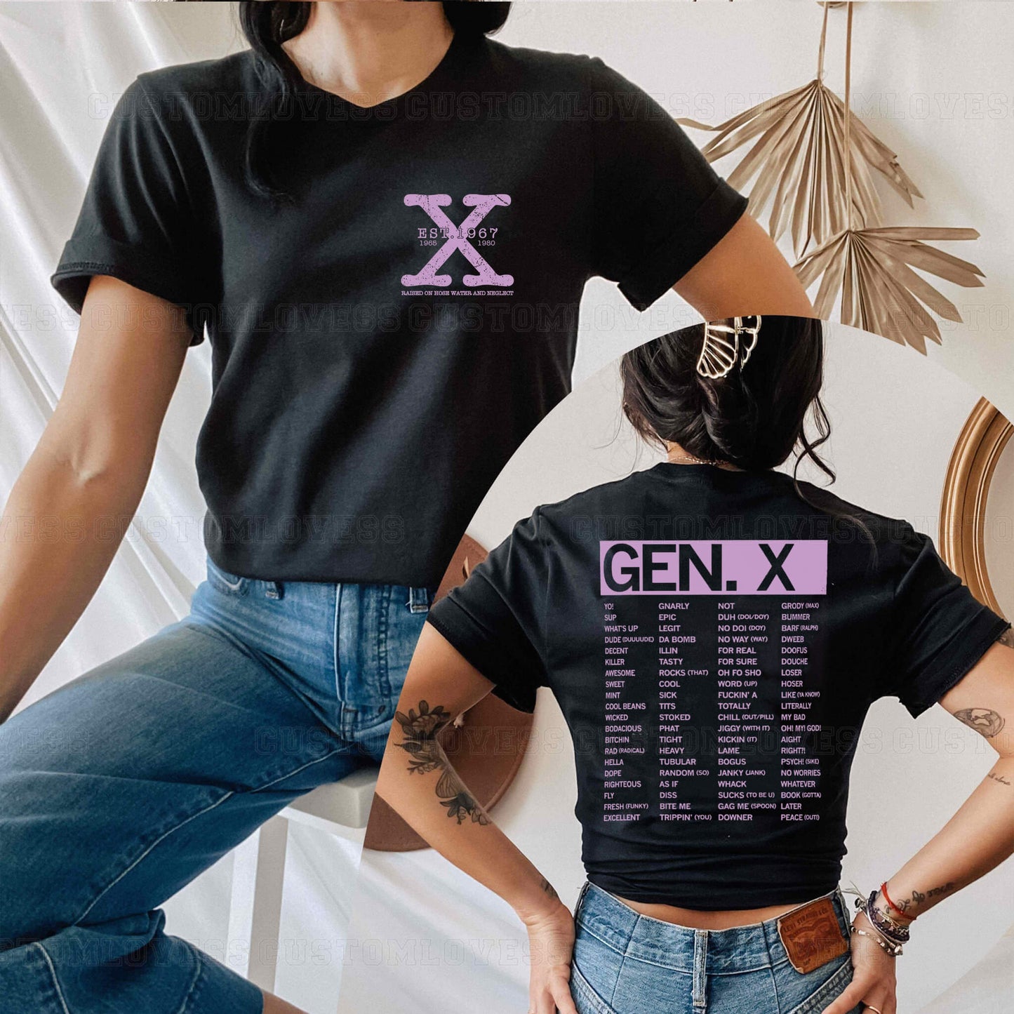 Custom Words of Gen X T-Shirt
