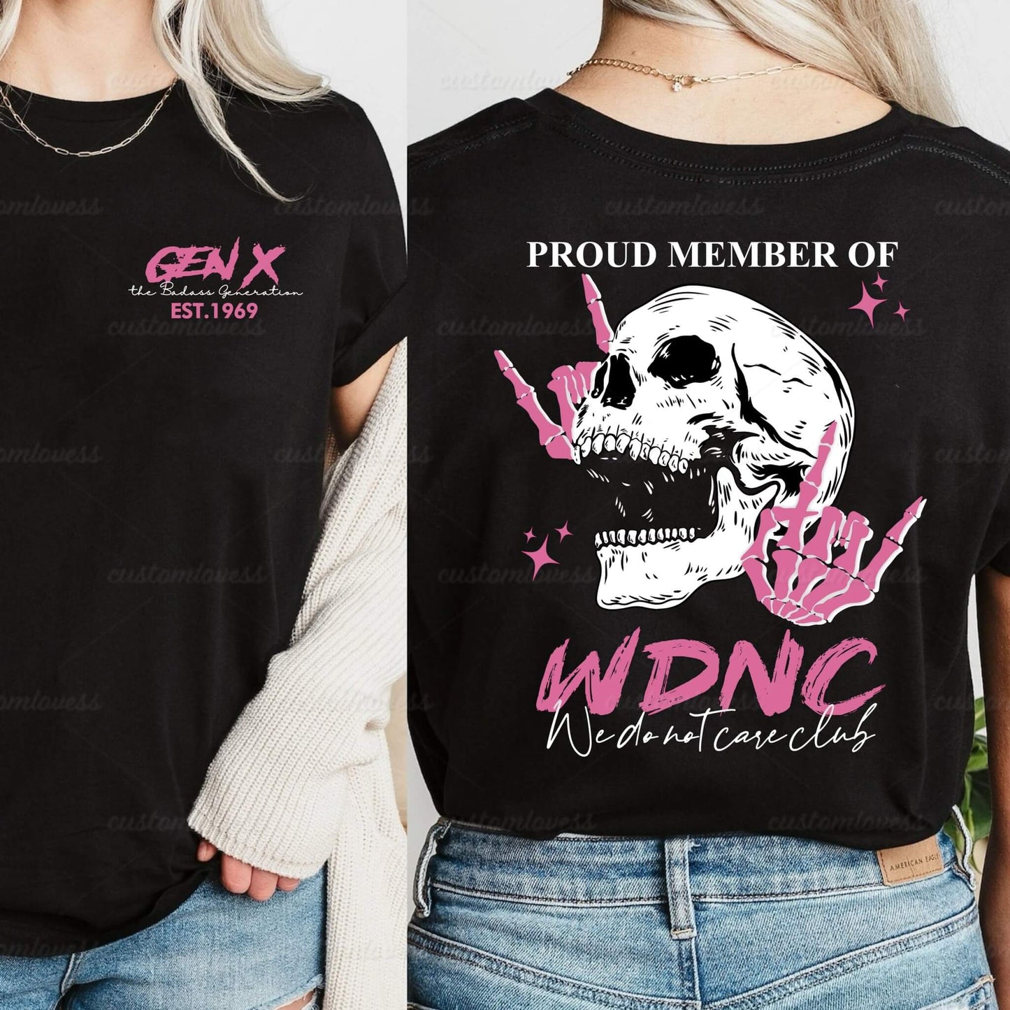 Custom Year Gen X WDNC T-shirt