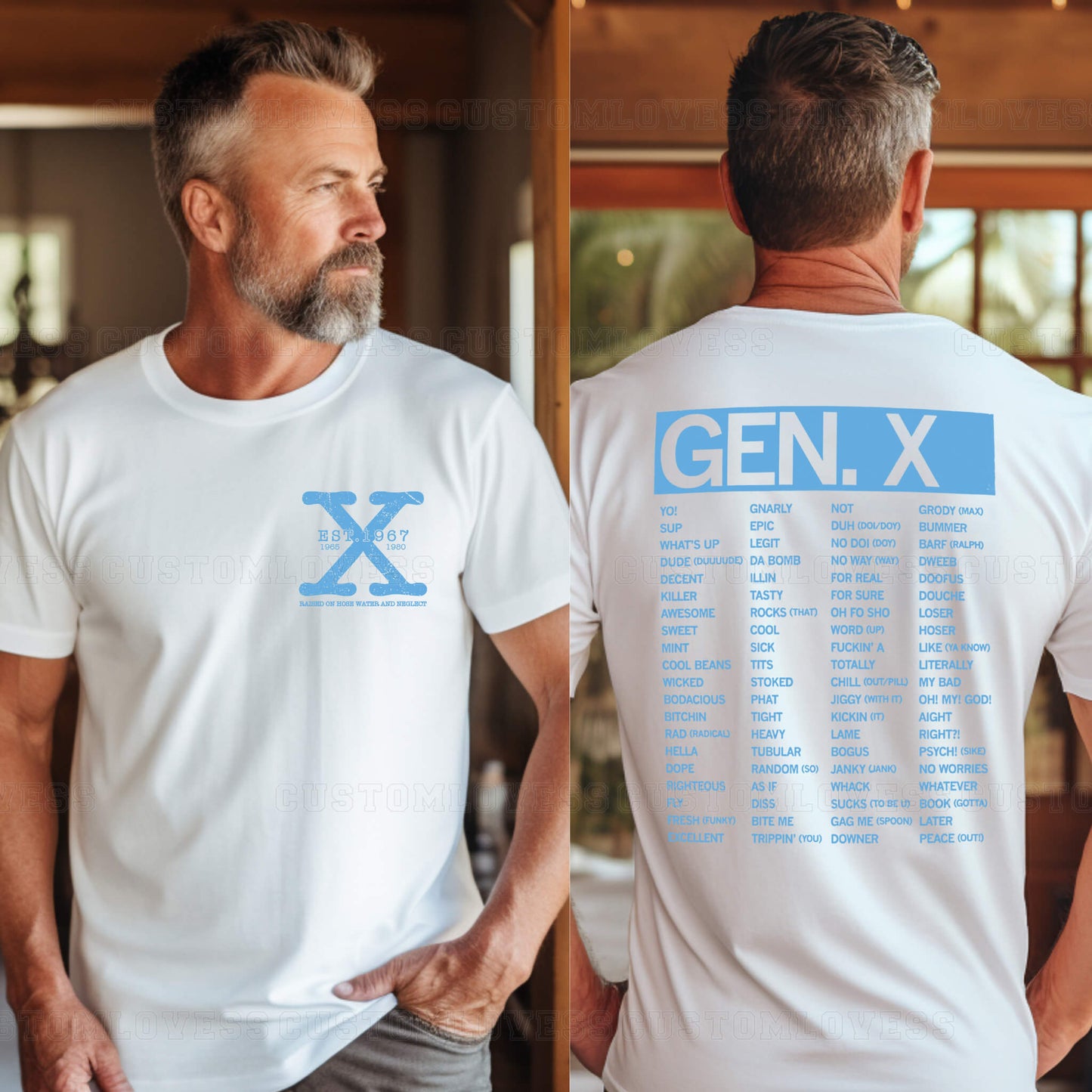 Custom Words of Gen X T-Shirt