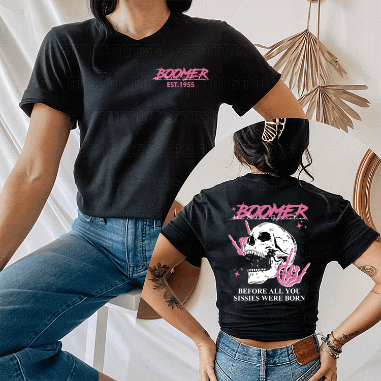 Custom Year Badass Boomer T-shirt