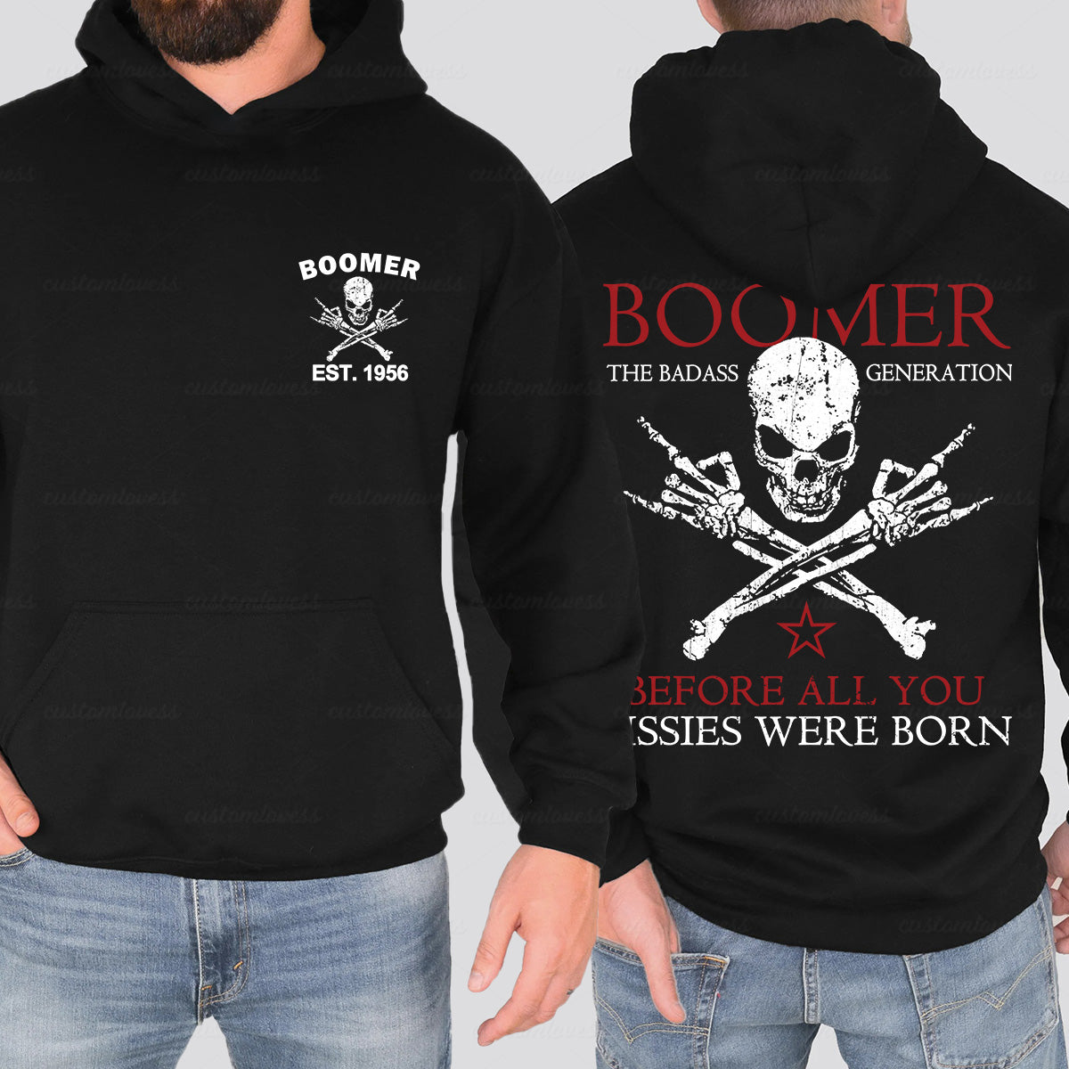 BOOMER The Badass Generation Shirt, Before all you sissies were born Shirt, Personalized Year of Birth
