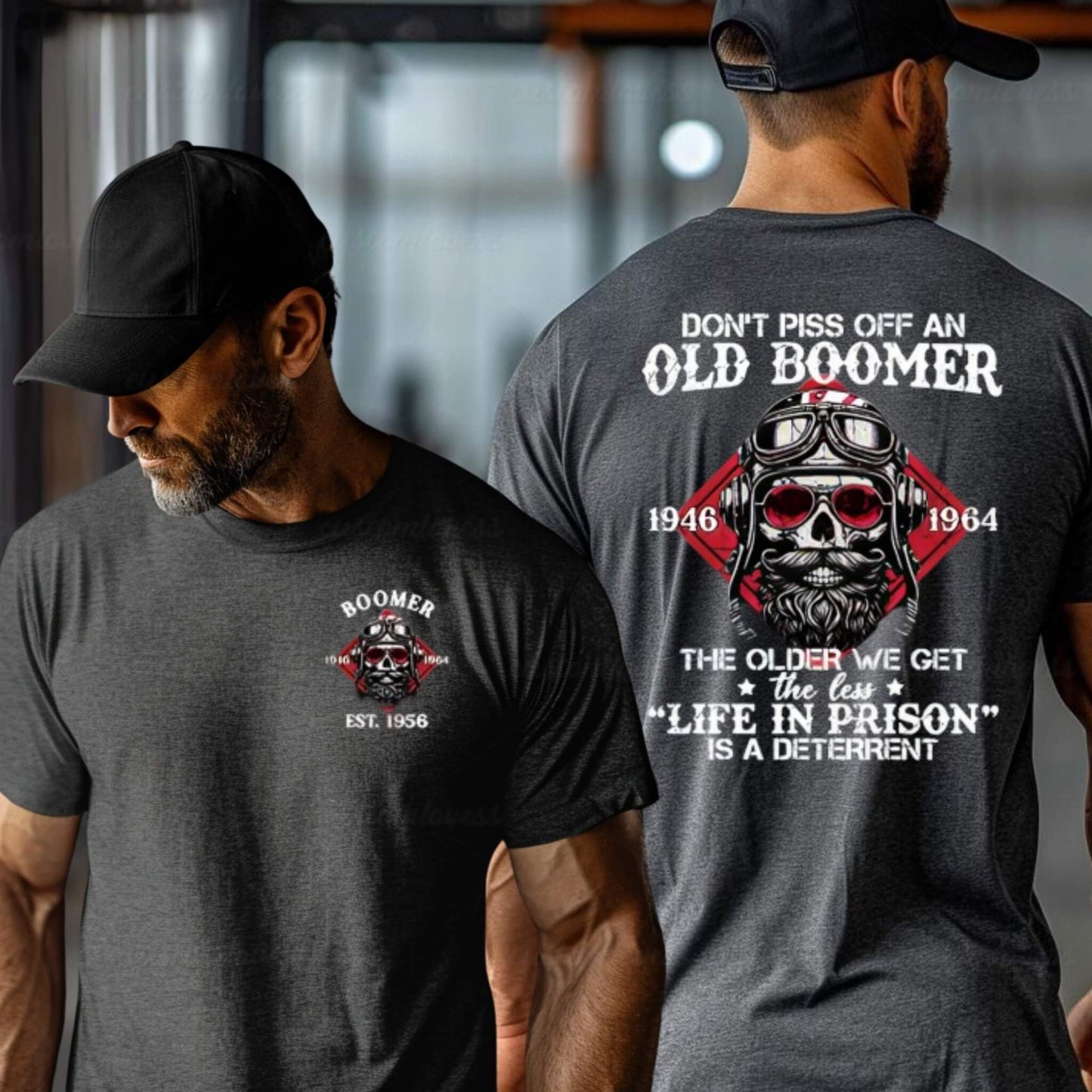 Custom Don't Piss Off An Old Boomer T-shirt