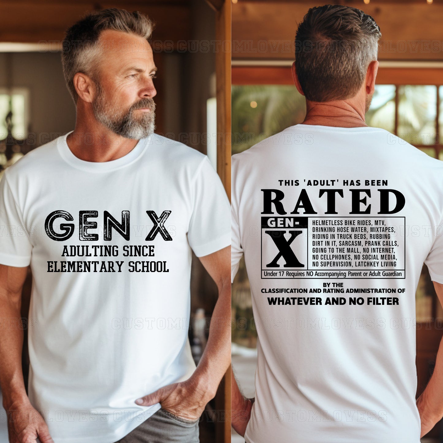 Custom Gen X New Version "Rated" Hoodie