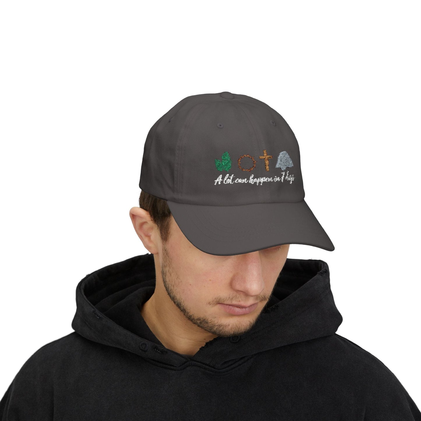 A lot Can Happen in 7 Days - Easter themed Ballcap