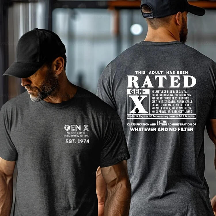 Custom Gen X New Version "Rated" Hoodie