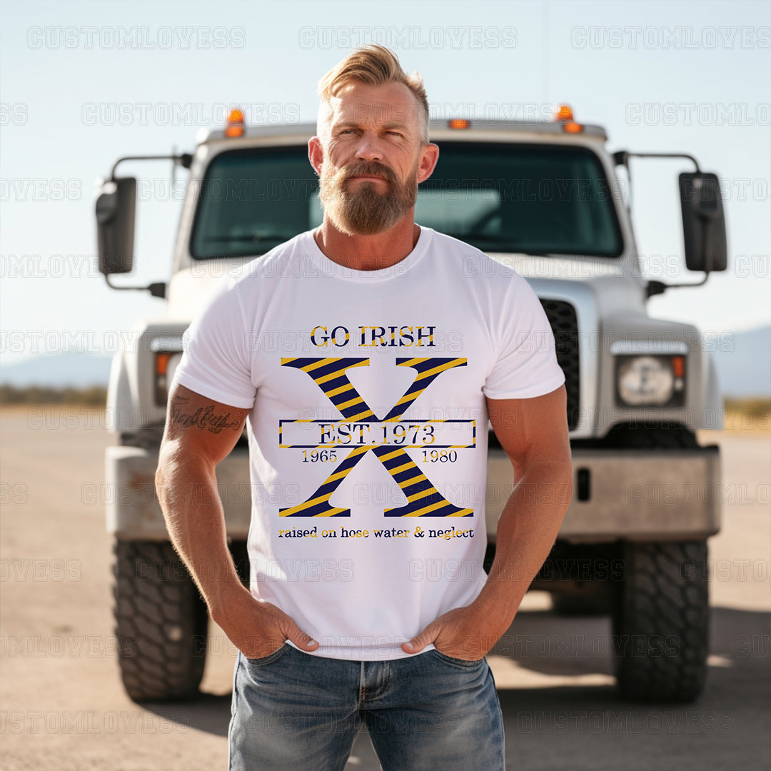 Custom Year Gen X College Team T-Shirt
