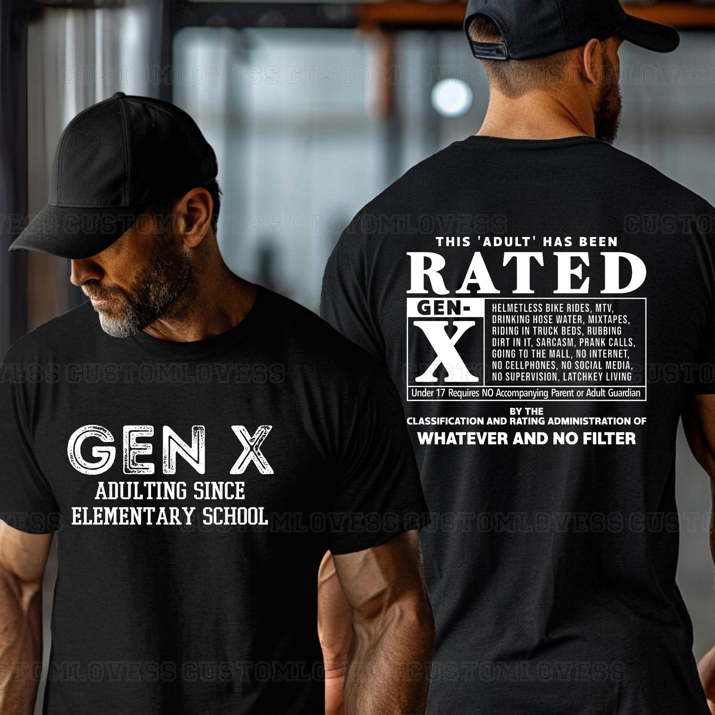 Custom Gen X New Version "Rated" Hoodie