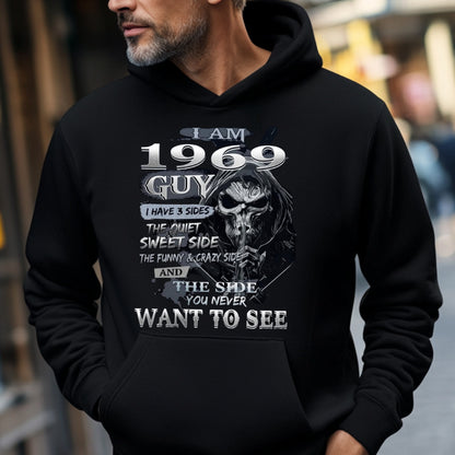 Custom Year I Have 3 Sides Skull T-shirt