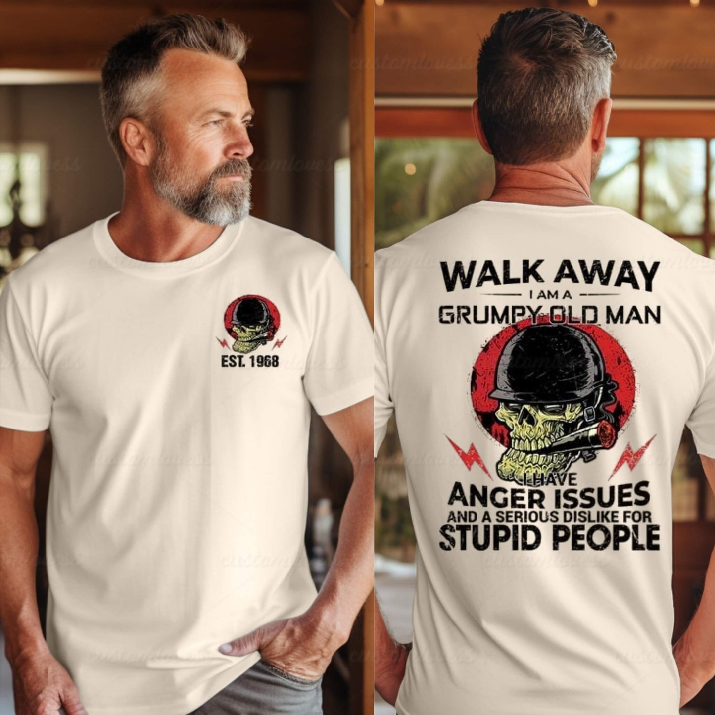 Custom Walk Away Grumpy Old Men Shirt