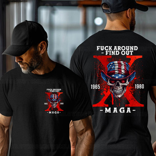 Custom Gen X Maga Skull T-shirt