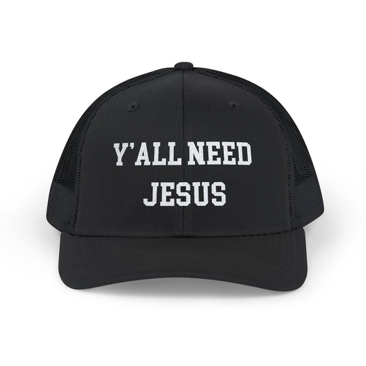 Snapback Trucker Cap - Y'all Need Jesus