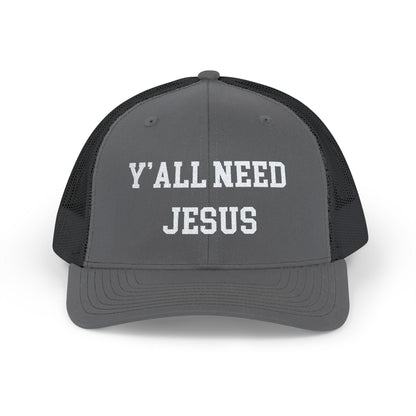 Snapback Trucker Cap - Y'all Need Jesus