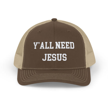 Snapback Trucker Cap - Y'all Need Jesus