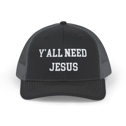 Snapback Trucker Cap - Y'all Need Jesus