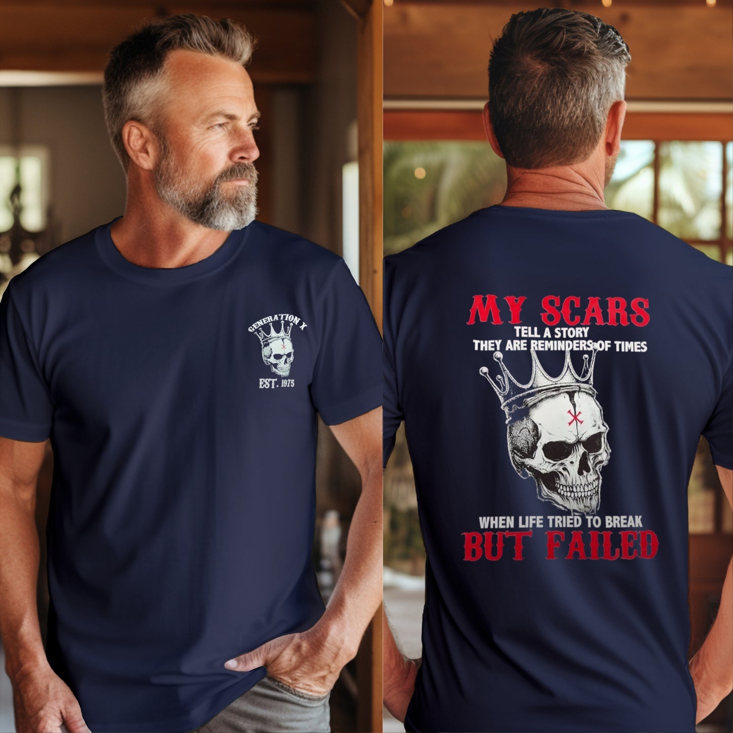 Custom My Scars Skull Shirt