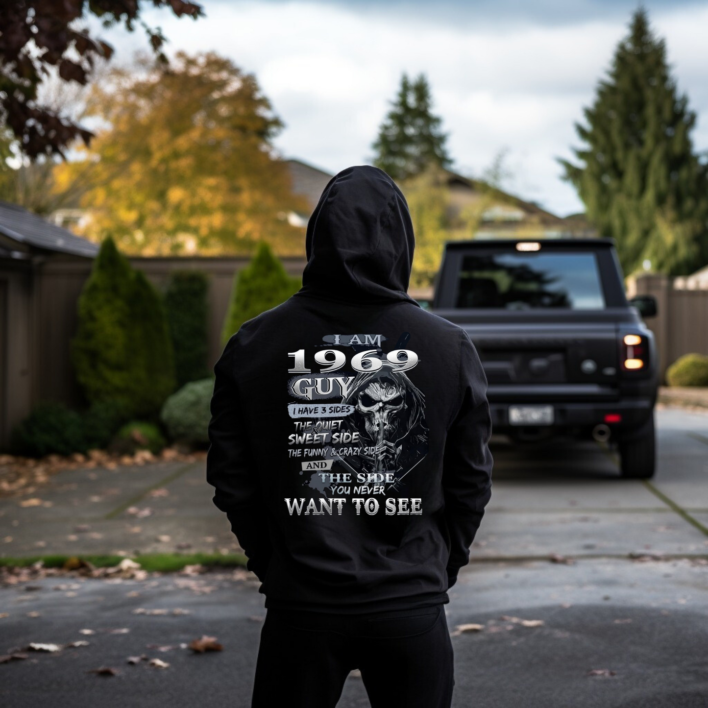 Custom Year I Have 3 Sides Skull T-shirt