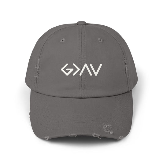 Distressed Cap - God is Greater than the Highs and the Lows