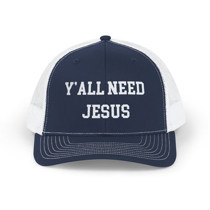 Snapback Trucker Cap - Y'all Need Jesus