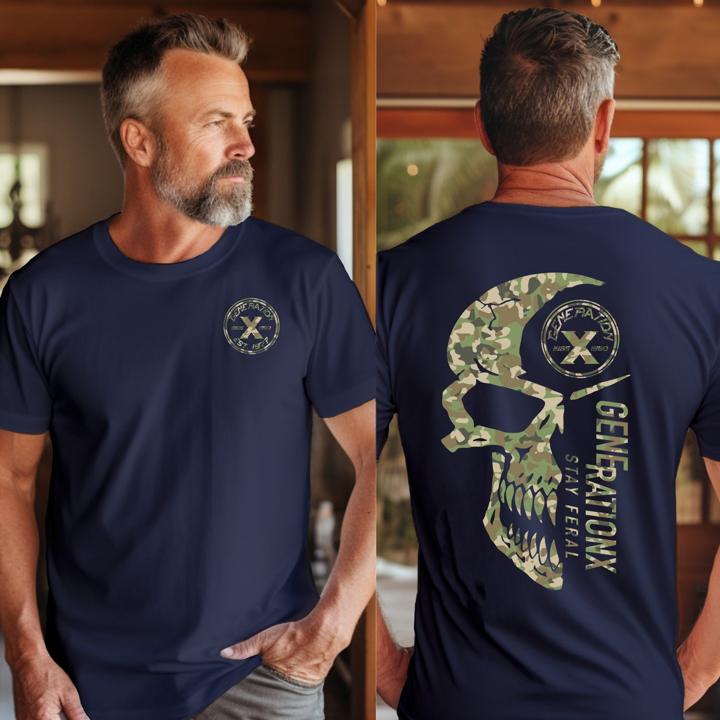 Custom Gen X Army Camo Style FAFO Shirt
