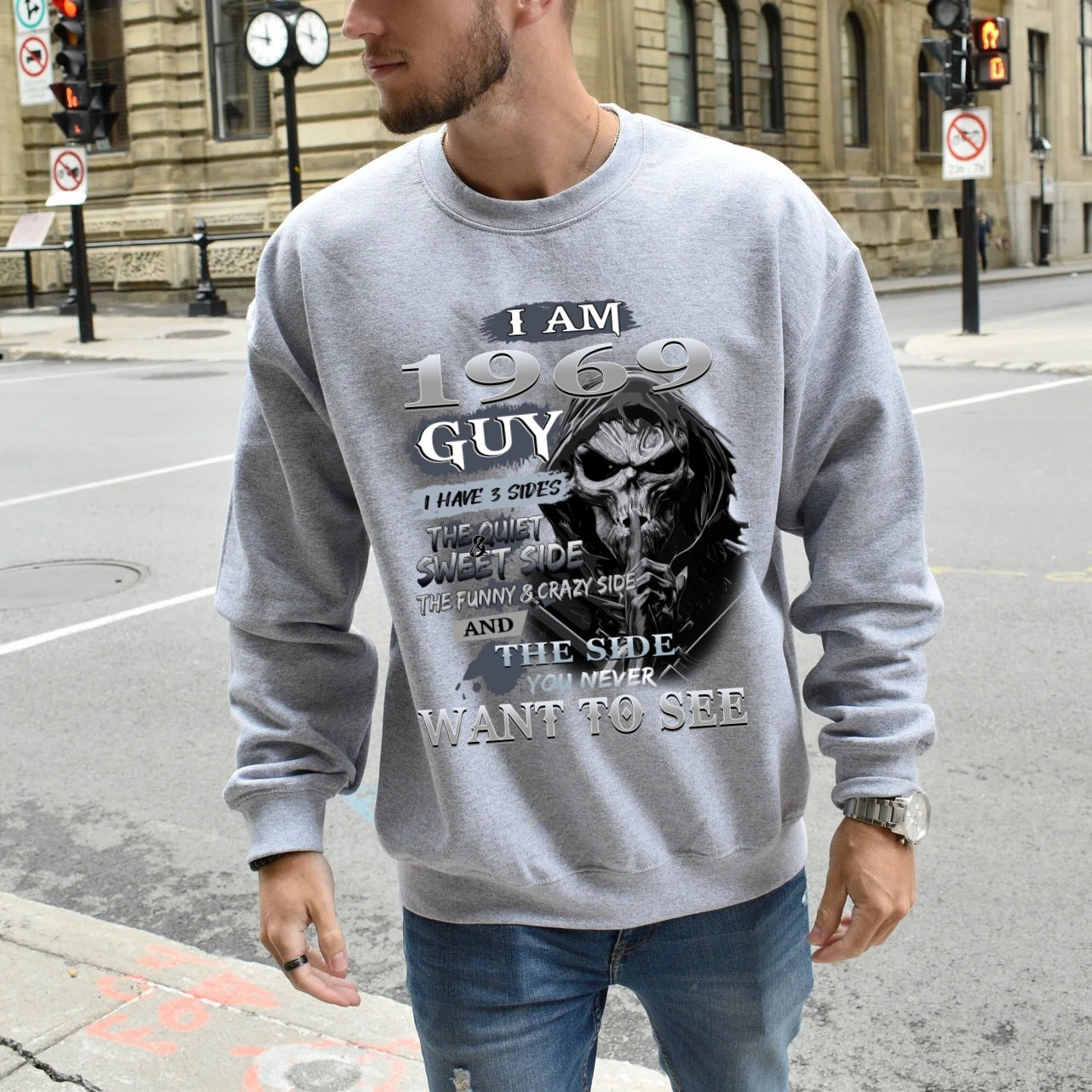 Custom Year I Have 3 Sides Skull T-shirt