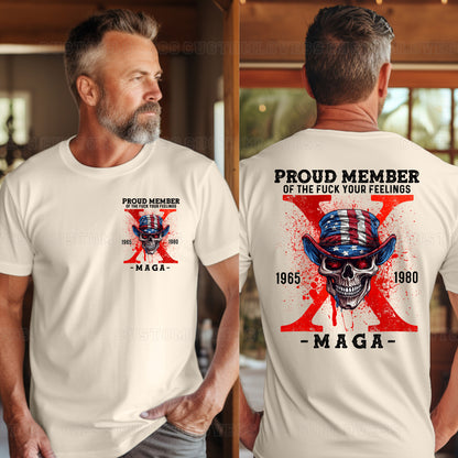 Custom Gen X Maga Skull T-shirt