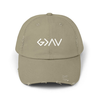 Distressed Cap - God is Greater than the Highs and the Lows
