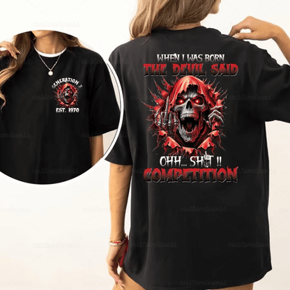 Custom When I Was Born Generation X T-shirt