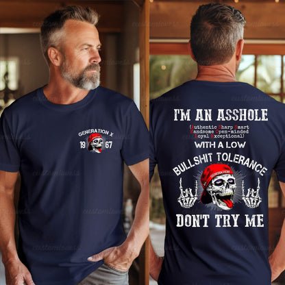 Custom I'M AN ASSHOLE Men T-shirt