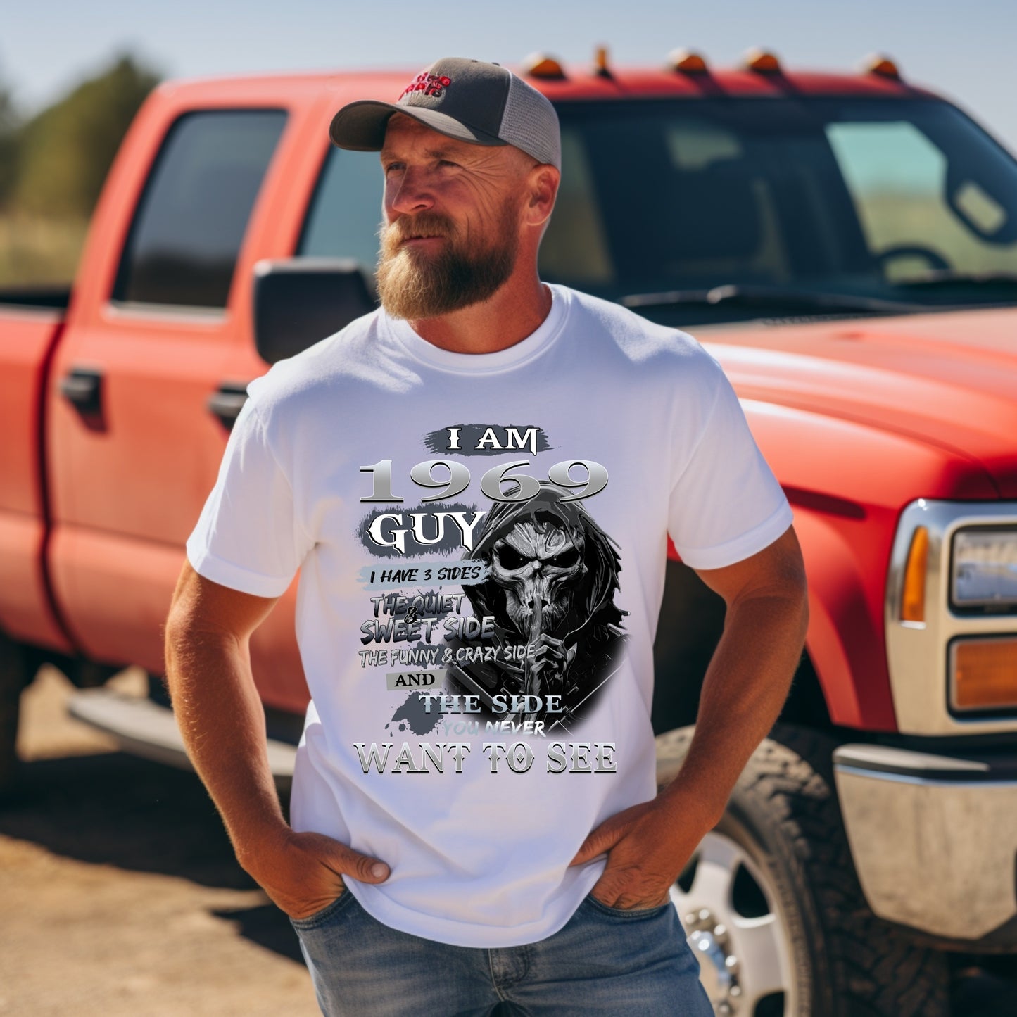 Custom Year I Have 3 Sides Skull T-shirt