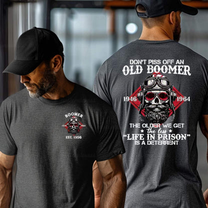 Custom Don't Piss Off An Old Boomer T-shirt