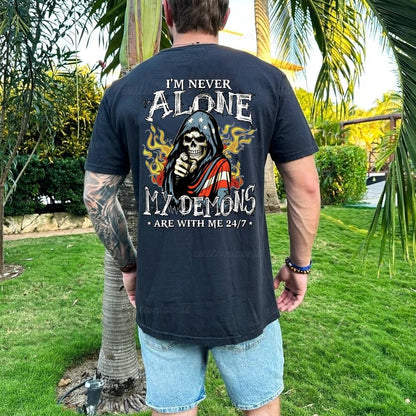 Custom I'm Never Alone Gen X T-shirt