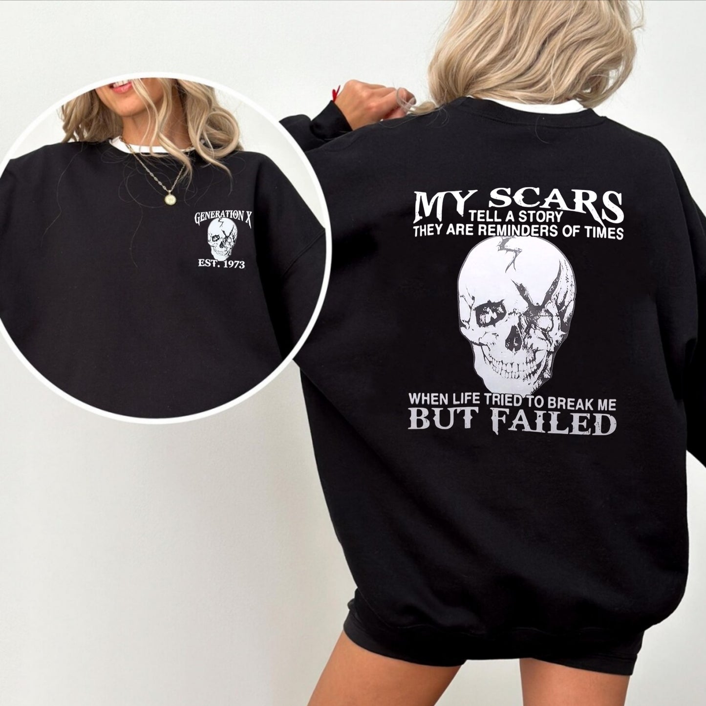 Custom Scars Face Gen X Shirt