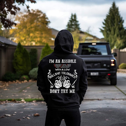Custom I'M AN ASSHOLE Gen X Men T-shirt