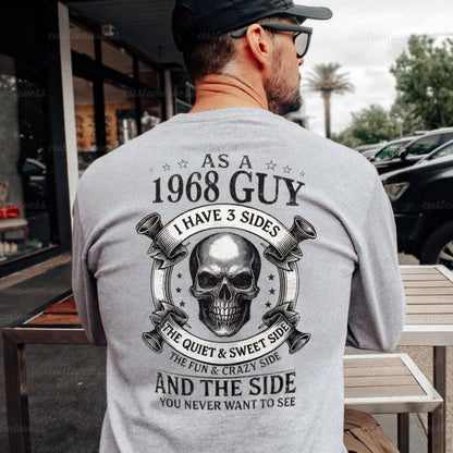 Custom I Have 3 Sides Skull Men T-shirt
