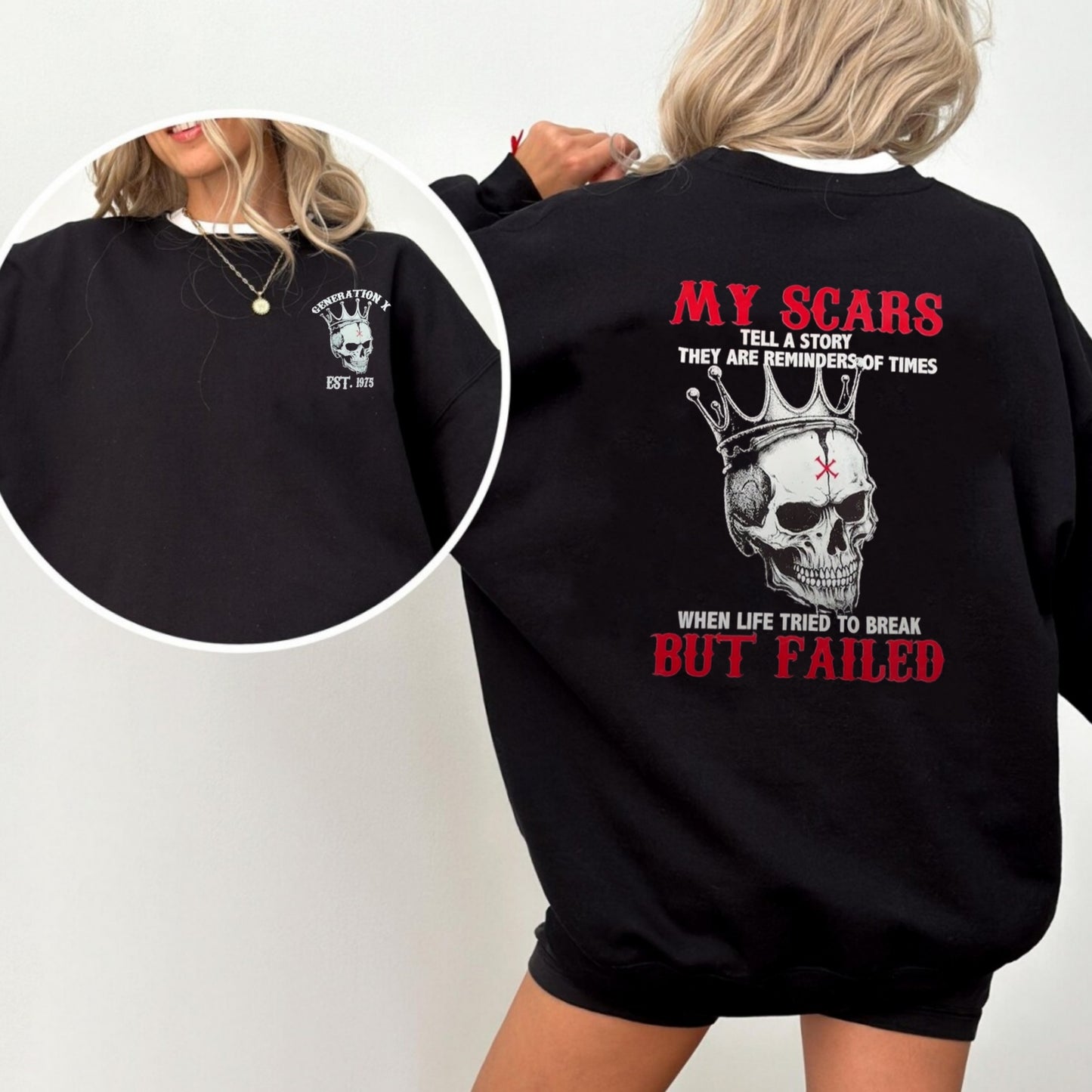 Custom My Scars Skull Shirt