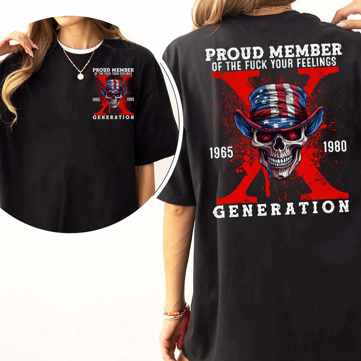 Custom Generation X Skull T-shirt