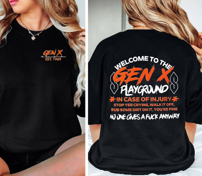 Custom Gen X Playground T-shirt