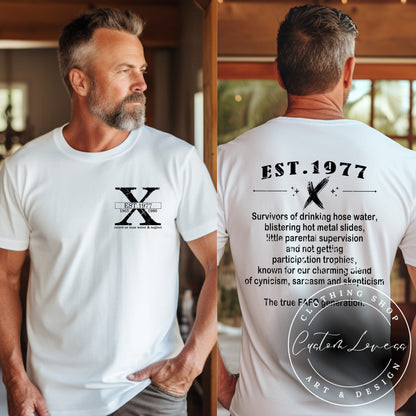 Custom Year Gen X T-Shirt