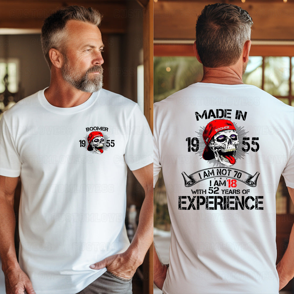 Custom Made In 19xx Skull T-shirt