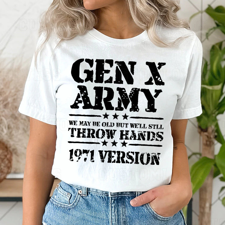 Custom Gen X ARMY T-Shirt